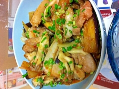 豚肉となすの韓国風炒め煮